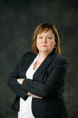 Redhead Business Woman in Blazer