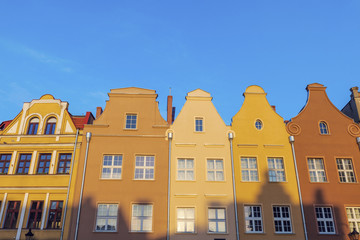 Colorful architecture of Main Square in Grudziadz