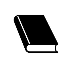 Closed book icon. Thick hardcover book. Vector Illustration