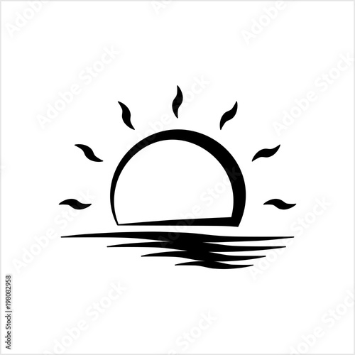 "Sunrise Icon, Sun Rise" Stock image and royalty-free vector files on