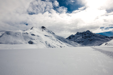 Silveretta See im Winter