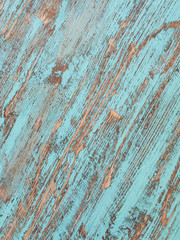 Vertical image light blue worn wood