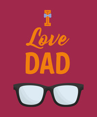 Fototapeta premium Happy fathers day design
