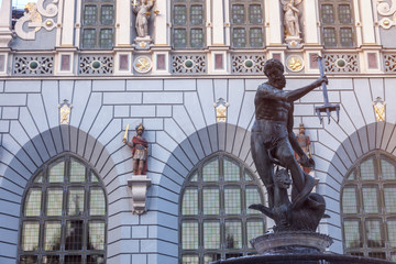 Obraz premium Neptune Fountain in Gdansk