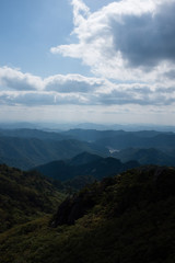 View over Songnisan national park in Korea