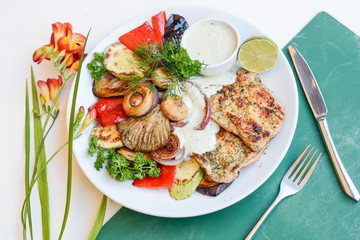 potato, vegetable, onion, food, salad, green, bowl, dish, horizontal, vegetarian, wood, healthy,...