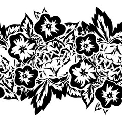 seamless monochrome pattern 