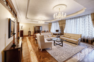 Living room interior in modern house.