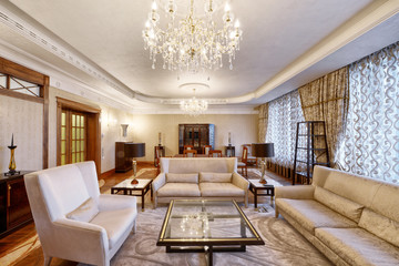 Living room interior in modern house.