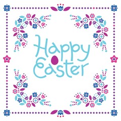 Fototapeta na wymiar Happy Easter colorful lettering