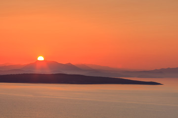 sunrise in Ionian Islands