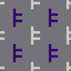 Lock fasten seamless pattern. Strict line geometric pattern for your design.