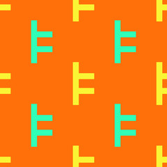 Lock fasten seamless pattern. Strict line geometric pattern for your design.