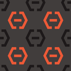 Locker fixed seamless pattern. Strict line geometric pattern for your design.