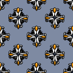 Gorgeous medal seamless pattern. Original design for print or digital media.