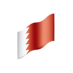 Bahrain flag, vector illustration