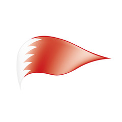 Bahrain flag, vector illustration