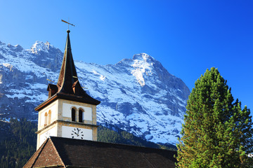 Fototapeta na wymiar Eiger Peak (3970m), Berner Oberland, Switzerland, Europe