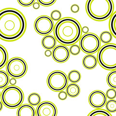 Abstract seamless pattern background made of color circles