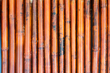 Old bamboo fence background / Bamboo fence background texture