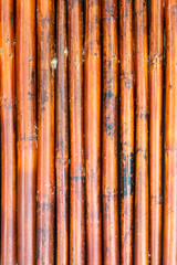 Old bamboo fence background / Bamboo fence background texture