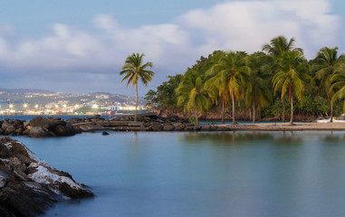 Fototapeta na wymiar The Caribbean beach , Martinique island.