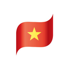Vietnam flag, vector illustration