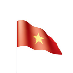 Vietnam flag, vector illustration