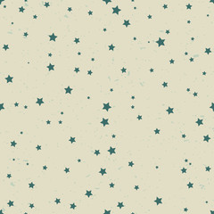 Star seamless pattern. Cute stars on a yellow background. Baby Shower. Babies Fashion. Vector illustration, eps 10