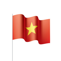 Vietnam flag, vector illustration