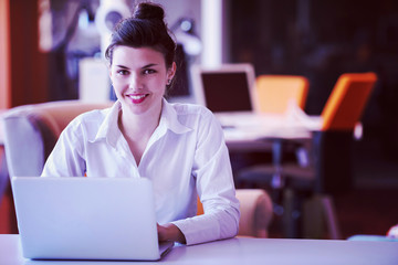 business woman at office