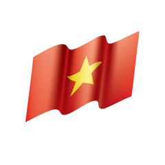 Vietnam flag, vector illustration