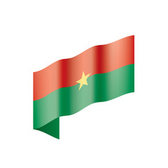 Burkina Faso flag, vector illustration