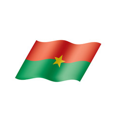 Burkina Faso flag, vector illustration