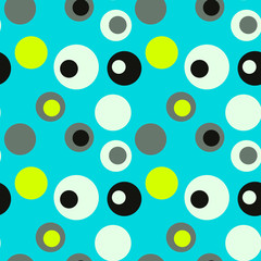 Bubble eye seamless pattern. Suitable for screen, print and other media.