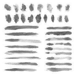 set of watercolor brushes