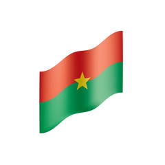 Burkina Faso flag, vector illustration