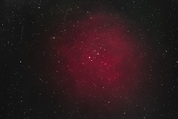 The Rosette Nebula as seen from Mannheim in Germany.
