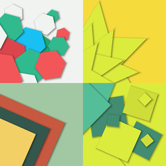 Fototapeta premium Material design abstract background