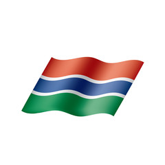 Gambia flag, vector illustration