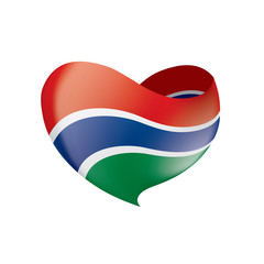 Gambia flag, vector illustration