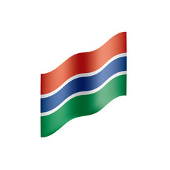 Gambia flag, vector illustration