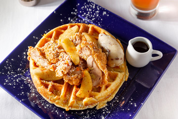 Waffles and Chicken Entree