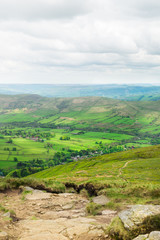 Naklejka premium View on the Hills near Edale, Peak District National Park, UK