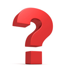 question mark  3d illustration