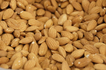 Almonds a lot of the close-up