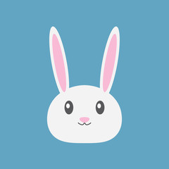 Fototapeta premium head of easter bunny icon- vector illustration