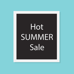hot summer sale concept- vector illustration
