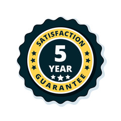 Naklejka premium 5 Year Guarantee