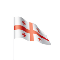 Georgia flag, vector illustration